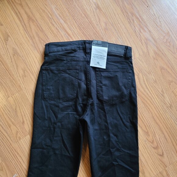 NEW NWT! RALPH LAUREN SEQUIN BEADED HIGH-RISE SKINNY ANKLE JEANS STRETCH sz 26 - Picture 5 of 8